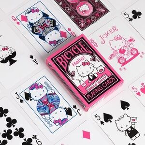Hello Kitty Bicycle playing cards